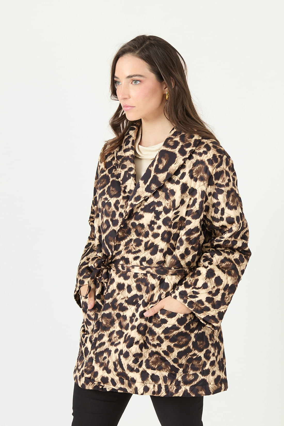 chaqueta animal print